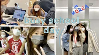 BUSY day as a korean international student //picture day, volleyball manager, EXAMS, orchestra