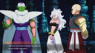 DRAGON BALL FIGHTERZ Android 21 Causes Piccolo & Tien to Worry