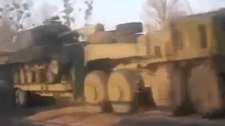 Война на Украине Колонна Танков Установок САУ идет на Донецк  Донбасс War in Ukraine