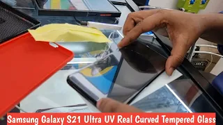 Samsung Galaxy S21 Ultra 5G Full Screen Real Curved UV Tempered Glass