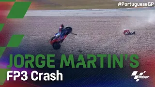 Jorge Martin's nasty FP3 crash | 2021 #PortugueseGP