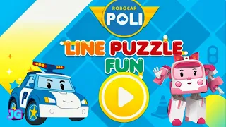 Робокар Поли | НОВАЯ ИГРА мультик про машинки Поли Робокар | Robocar Poli Line Puzzle Fun