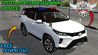 TOYOTA FORTUNER LEGENDER 2023  FOR BUS SIMULATOR INDONESIA BUSSID FREE DOWNLOAD