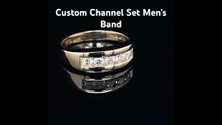 Custom Men’s Channel Set Band #customjewelry #diamond #ring #diamondsetter