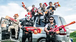 LTT Film Nerf : TEAM Silver Flash SEAL Nerf Guns Fight Crime Tiger Mask Bandits Diamond