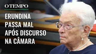 Luiza Erundina está na UTI após passar mal na Câmara logo após discurso; veja o momento