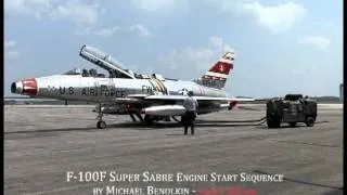 New F-100F Super Sabre Engine Start Sequence