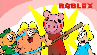 Sem Porcos na Cidade - Piggy Roblox, Barril, Rafa e Cabeção