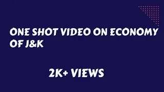 || Lecture-2 || One Shot Video on Economy of J&K || Useful For All JKSSB Exams ||