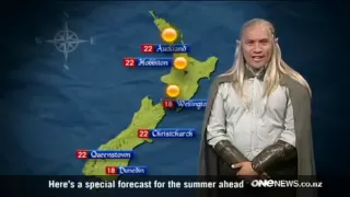 TV presenter reads New Zealand's weather in Tolkien's Elvish | TVNZ Breakfast