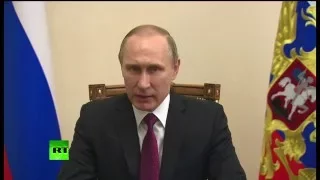 заявление  Путина по прекращению боевых действий в Сирии