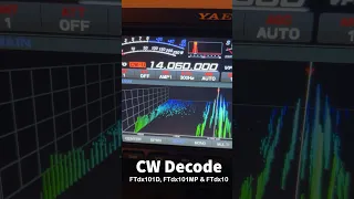 FTdx101D/MP & FTdx10: CW Decoder #hamradio #yaesu #radio #cw