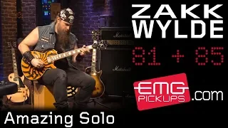 Zakk Wylde rips amazing guitar solo over Andy James track, EMGtv