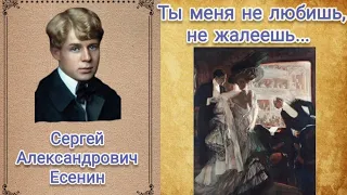 С.А. Есенин - Ты меня не любишь, не жалеешь