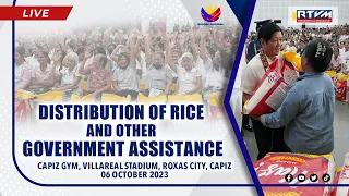 Distribution of Rice and Other Government Assistance in Roxas City, Capiz 10/6/2023