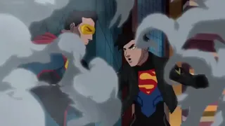 Reign of supermen: Eradicator vs Superboy, Steel and Cyborg Superman