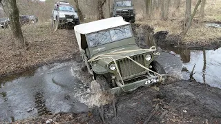 Весенний OFF ROAD радует джиперов, УАЗ на БТРовских ЛУЧШИЙ, Willys по следам УНИМОГА (часть-1)