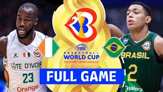 Cote d'Ivoire v Brazil | Full Basketball Game | FIBA Basketball World Cup 2023