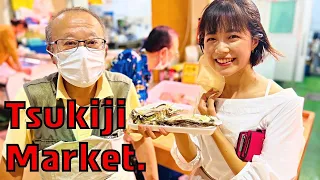 If you come to Japan, you should definitely visit the Tsukiji Market.