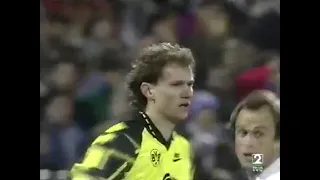 Copa UEFA 1992/1993: Real Zaragoza 2-1 Borussia Dortmund (08/12/1992). Narración en español.
