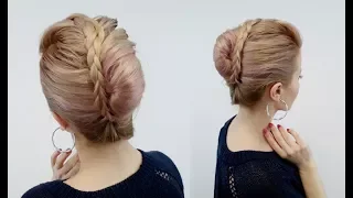 LAZY EASY HAIRSTYLE QUICK FRENCH TWIST WITH BRAIDED BANGS | Awesome Hairstyles ✔