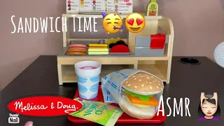 ASMR | Sandwich Time 🥪 | Unboxing Melissa & Doug Toy