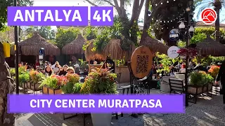 City Center Antalya 2023 4 February  Muratpasa Walking Tour|4k UHD 60fps