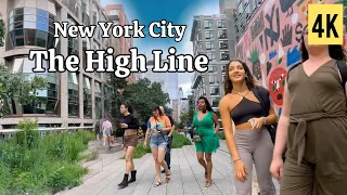 The High Line - Manhattan NYC | Walking Tour 4K 60fps