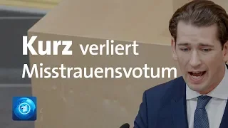 Österreich: Kanzler Kurz verliert Misstrauensvotum