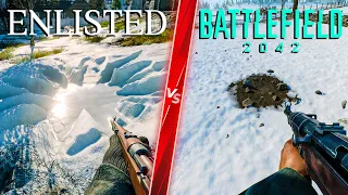 Enlisted details vs Battlefield 2042 Portal - Direct Comparison! Attention to Detail & Graphics!