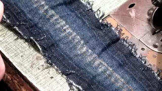 Как сделать имитацию потертости на джинсах