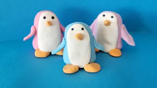 How to make a penguin out of model magic clay @artmakeslifemeri