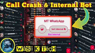 MT WhatsApp New Update | Internal Bot | Call Crash & Bug Virus full working 🔥