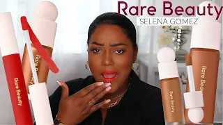 MY HONEST RARE BEAUTY BY SELENA GOMEZ REVIEW | DARK SKIN