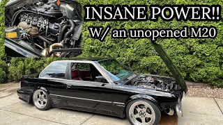 460WHP BONE STOCK M20B25 Turbo E30 Build Overview and Drive | One of A Kind!