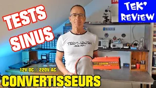 CONVERTISSEURS ONDULEURS 12V DC / 220V AC TESTS PUR SINUS