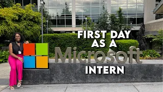 FIRST DAY AS A MICROSOFT INTERN: Orientation, setting up my email, swag bag and more