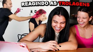 Pintei o cabelo dela de rosa!  Reagindo as trolagens dos flops