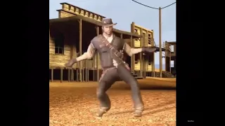 John Marston dancing over the entirety of the House Building Theme