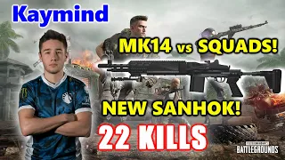 Team Liquid Kaymind - 22 KILLS - NEW SANHOK! - MK14 vs SQUADS - PUBG