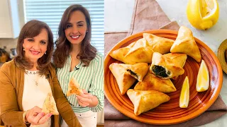 MAMMA VERA Returns with her FAMOUS SPINACH PIES! Childhood Favorite Alert! | Fatayer فطائر