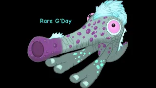 My Singing Monsters - Rare G’day (Fanmade by me) All sounds