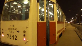 Трамвай Санкт-Петербурга 152: ЛМ-68М б.7612 по №А (27.10.11)