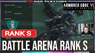 Armored Core 6 Rubicon Rank S Battle Arena