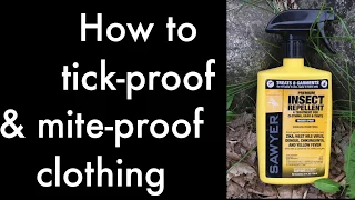 How to tick-proof clothes with permethrin spray