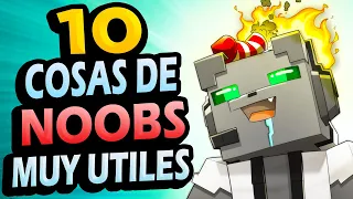 ✅ 10 Cosas de Noobs ÚTILES en Minecraft!! #7