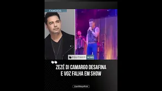 Zezé Di Camargo desafina durante Show