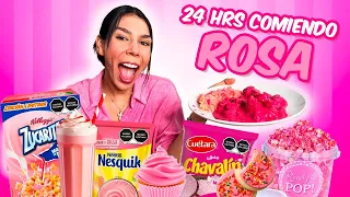 24 HORAS COMIENDO ROSA 💗 Cecia Loaiza