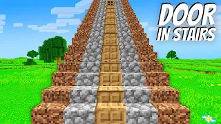 What's INSIDE the DOOR IN STAIRS in Minecraft ? I found a NEW DOOR in LONGEST STAIRS !