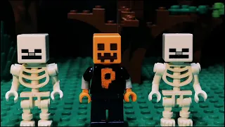 Spooky scary skeletons I Lego Minecraft Stop motion Music video